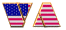 Graphic is the letters 'VA' overlayed with the American flag.