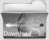 Graphic of a folder that says download